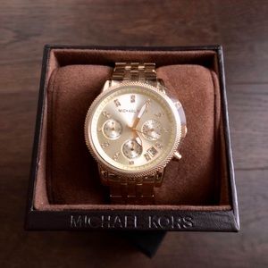 Michael Kors Authentic Gold & Diamond Watch NWT